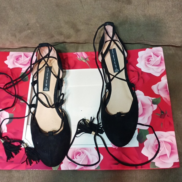 Steven by Steve Madden women's black block heel shoes suede - Picture 13 of 17